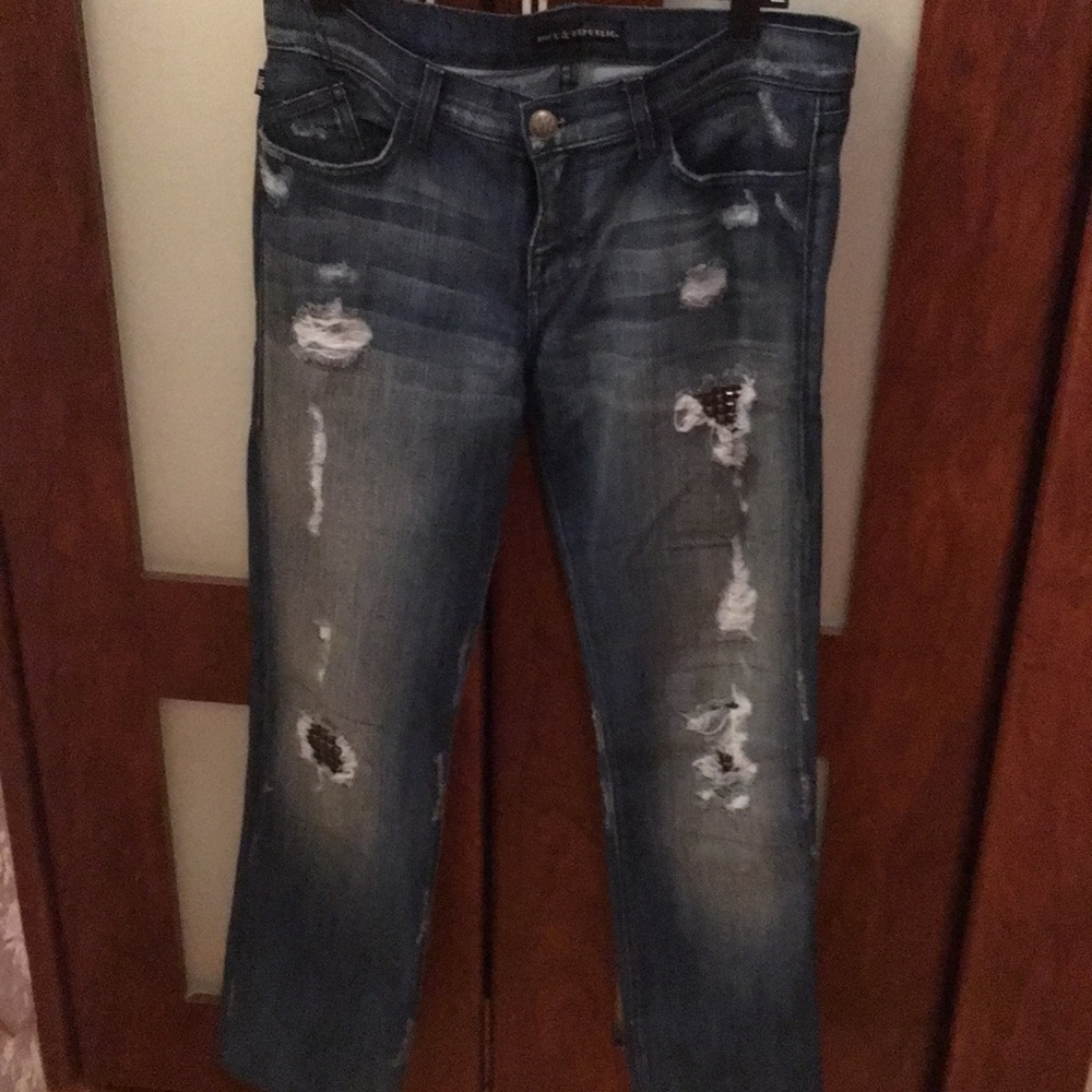 Dark blue woman jeans
